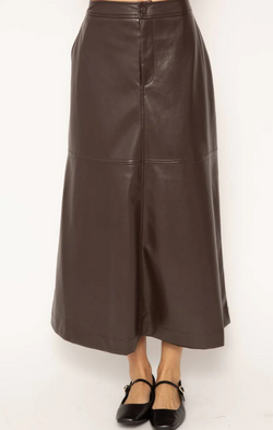 Beatrix Vegan Midi Skirt