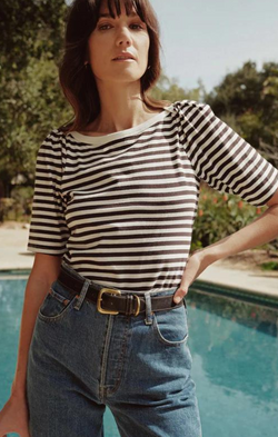 striped cotton tee