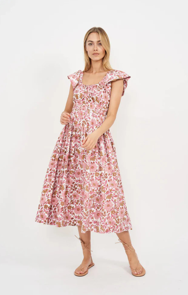 Jane Dress in Shell Orsay Floral