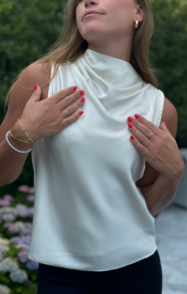 Claude Cowl Neck Top