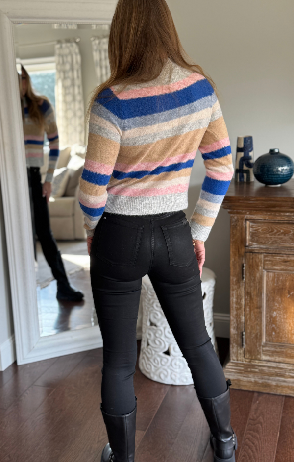 Indigo Mockneck Sweater