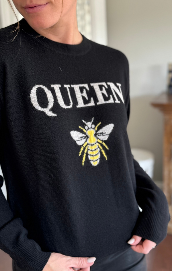 Queen Bee 100% Cashmere Sweater