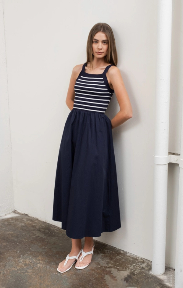 High Tide Sweater Top Midi Dress