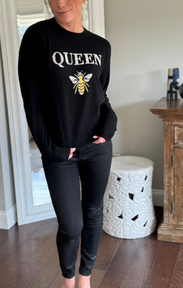 Queen Bee 100% Cashmere Sweater