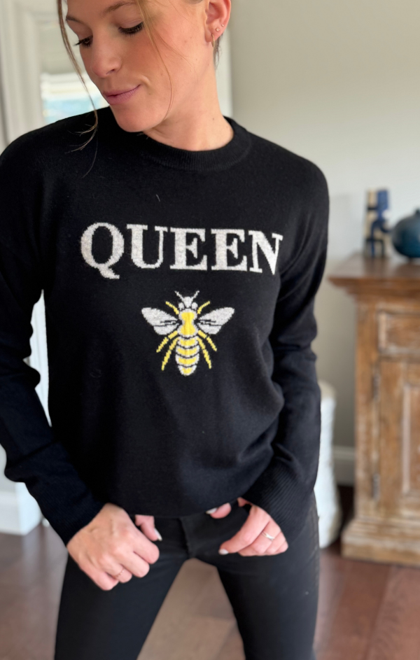 Queen Bee 100% Cashmere Sweater