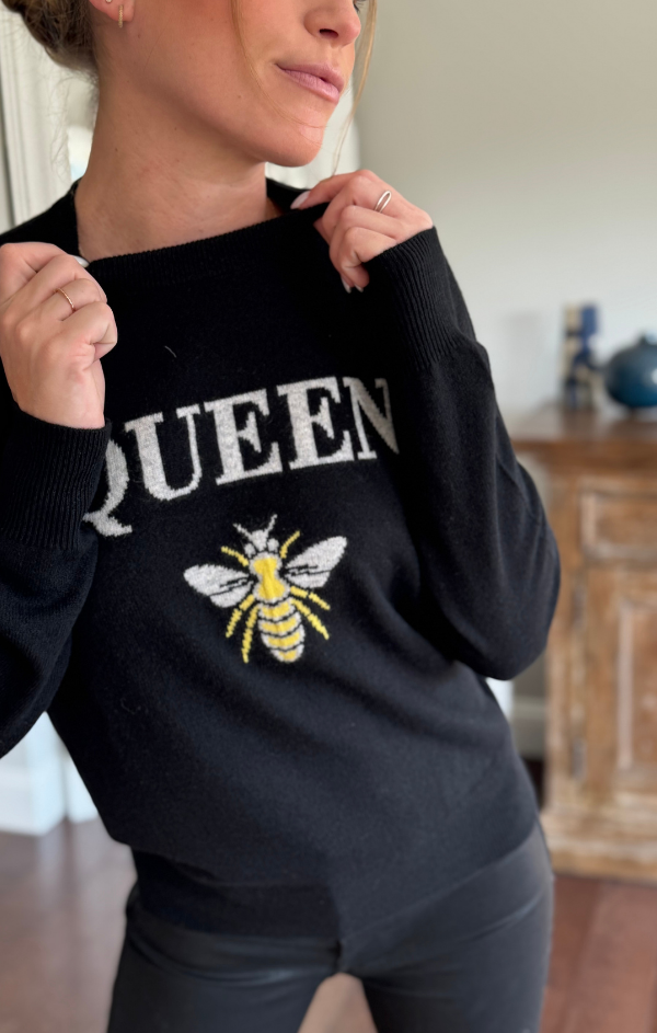 Queen Bee 100% Cashmere Sweater