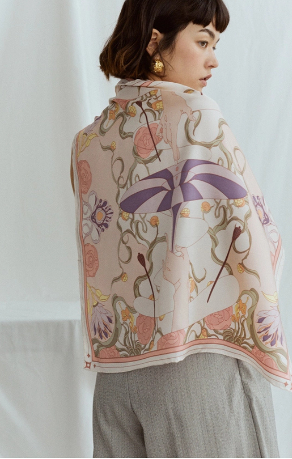 The Dreamer Bandana Silk Scarf