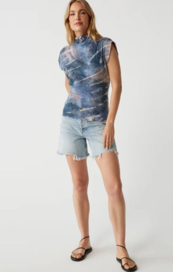 Amara Crop Tee in Double Dye