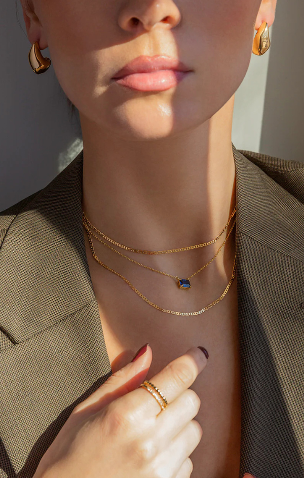 Elongated Dome Earring