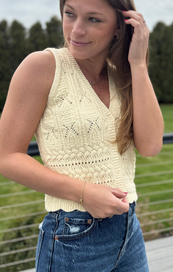 Sunshine V Neck Sweater Vest