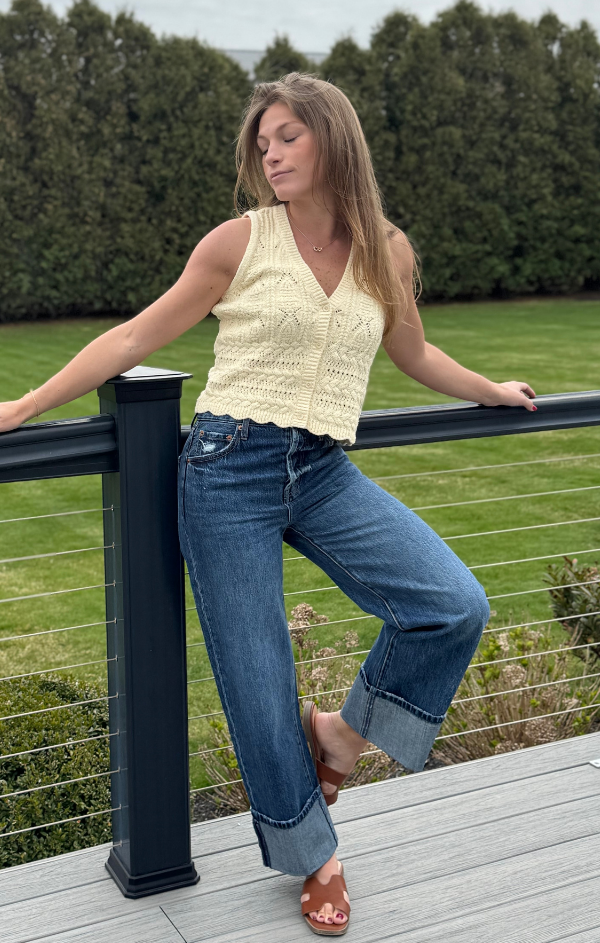 Sunshine V Neck Sweater Vest