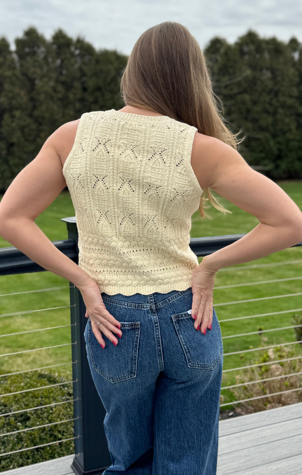 Sunshine V Neck Sweater Vest