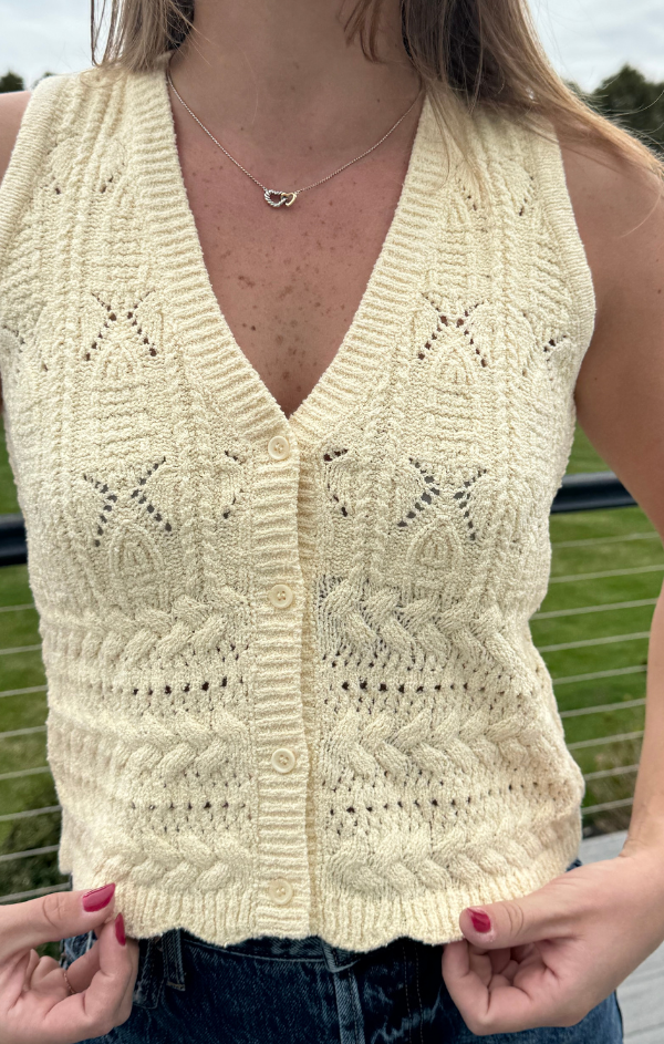 Sunshine V Neck Sweater Vest