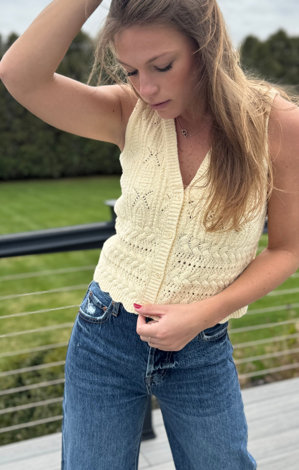 Sunshine V Neck Sweater Vest