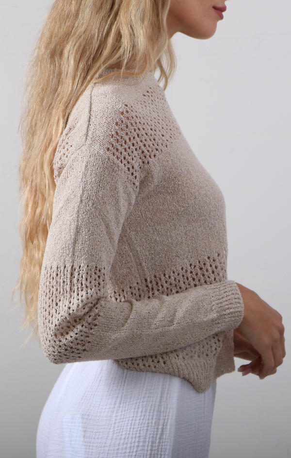 relaxed fit pullover beach sweater