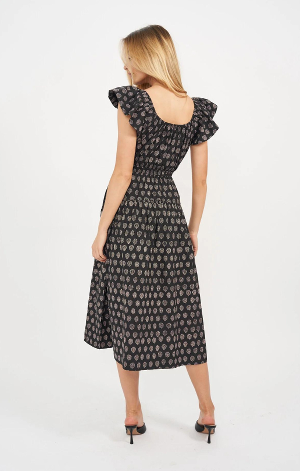 Jane Dress in Black Meadow