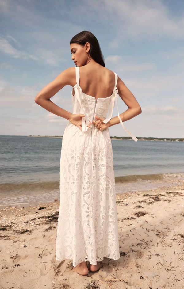 Maryl Eyelet Midi Dress