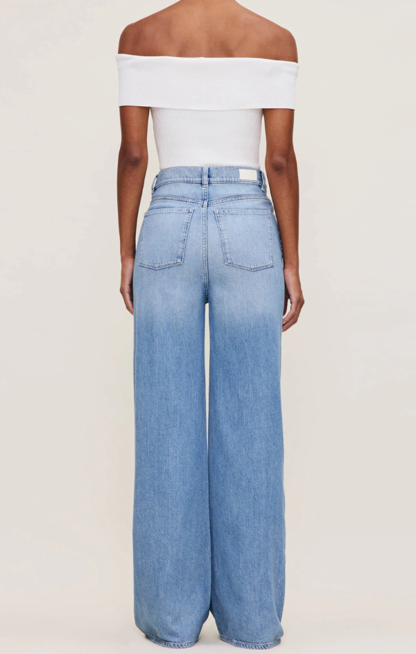 Hepburn Wide Leg in River Bank