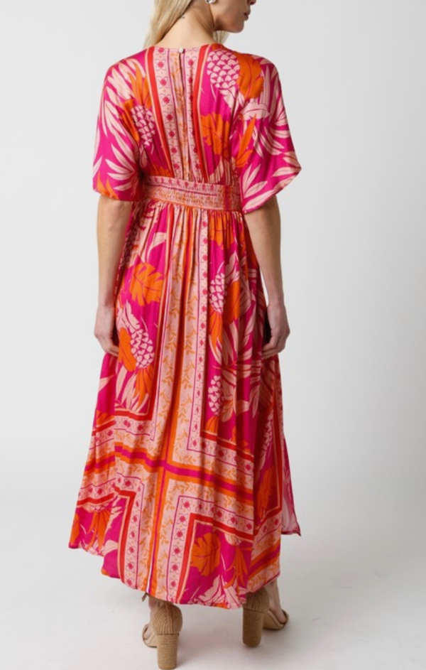 printed maxi dress