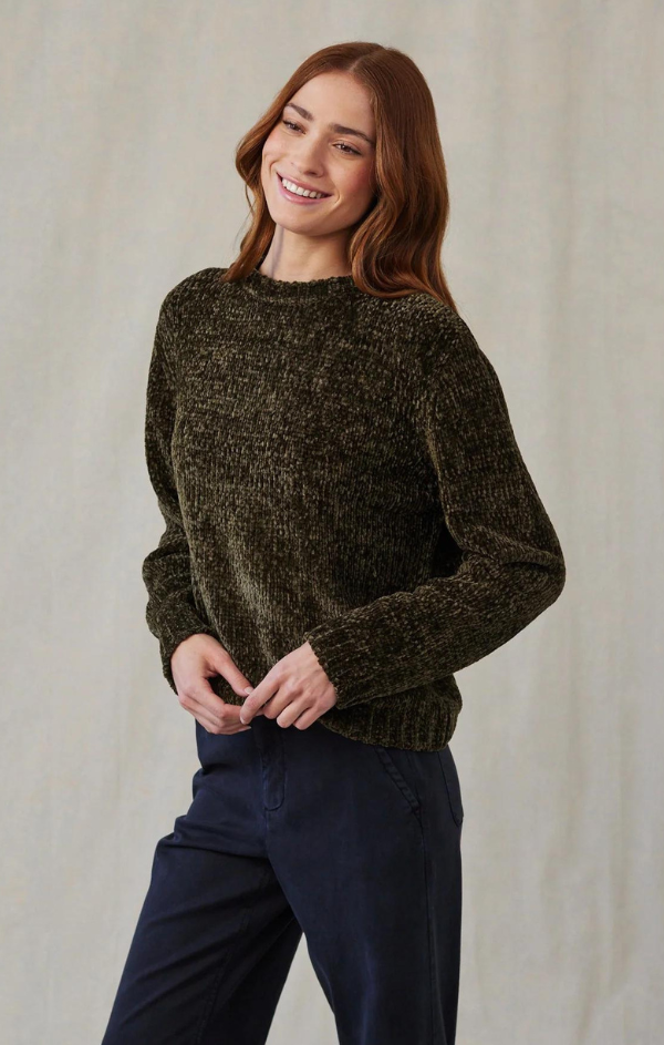 Chenille Crewneck Sweater