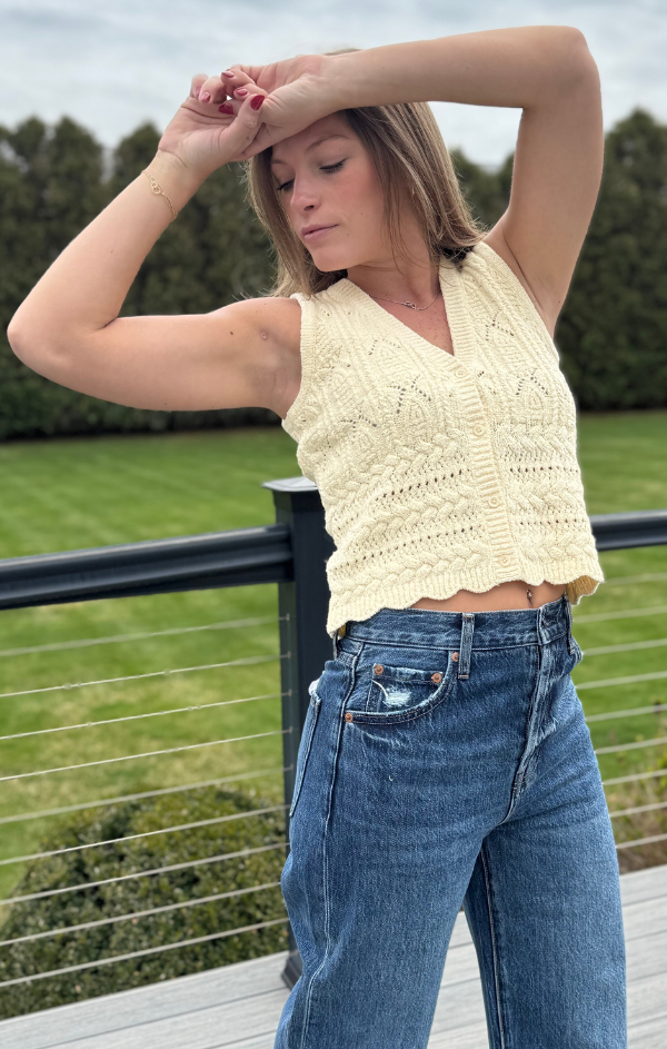 Sunshine V Neck Sweater Vest