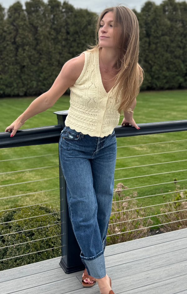 Sunshine V Neck Sweater Vest