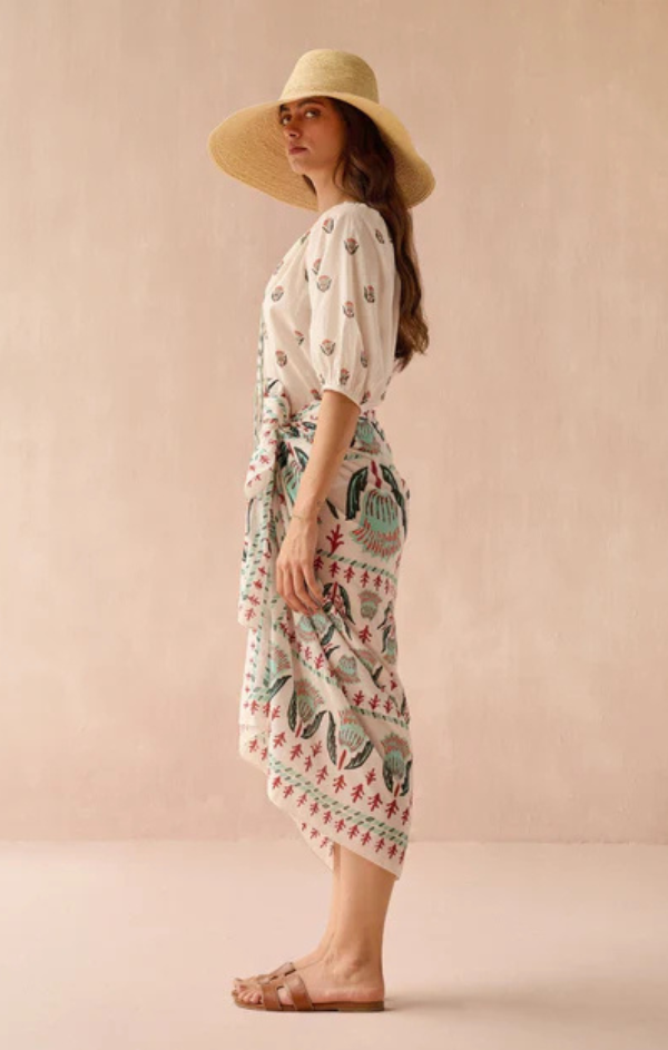 Isla Blouse in Reya Willow