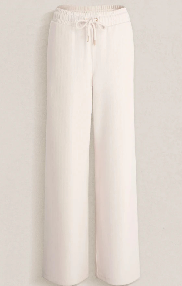 Rib Scuba Wide Leg Pant