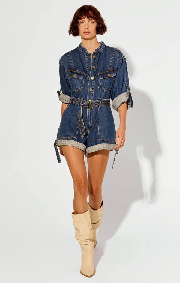 Elena Denim Playsuit