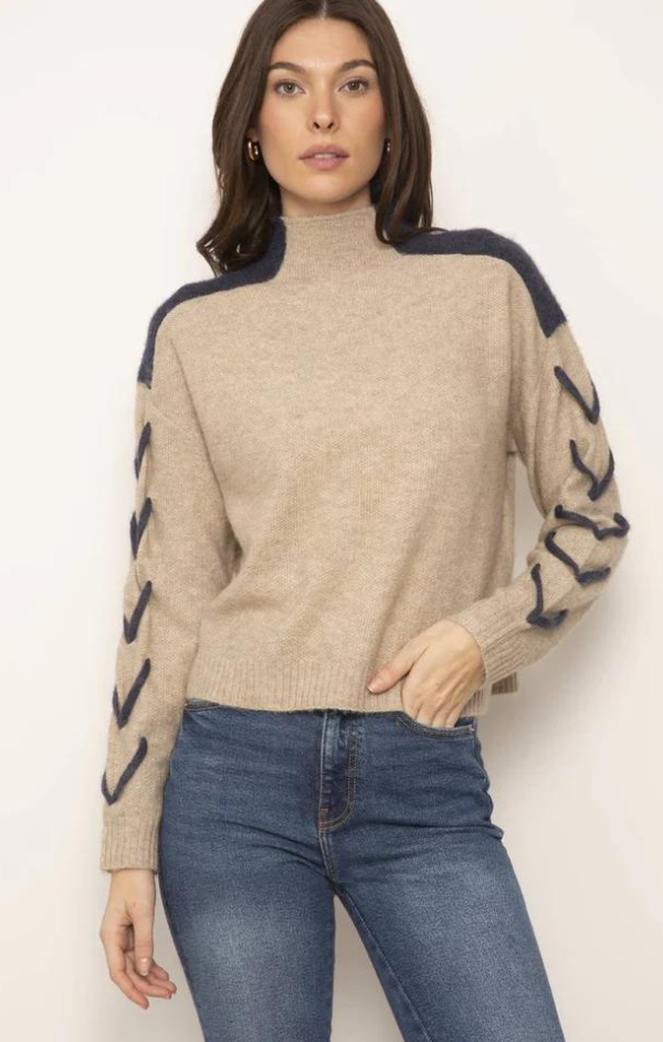 Millie Whipstitch Mockneck