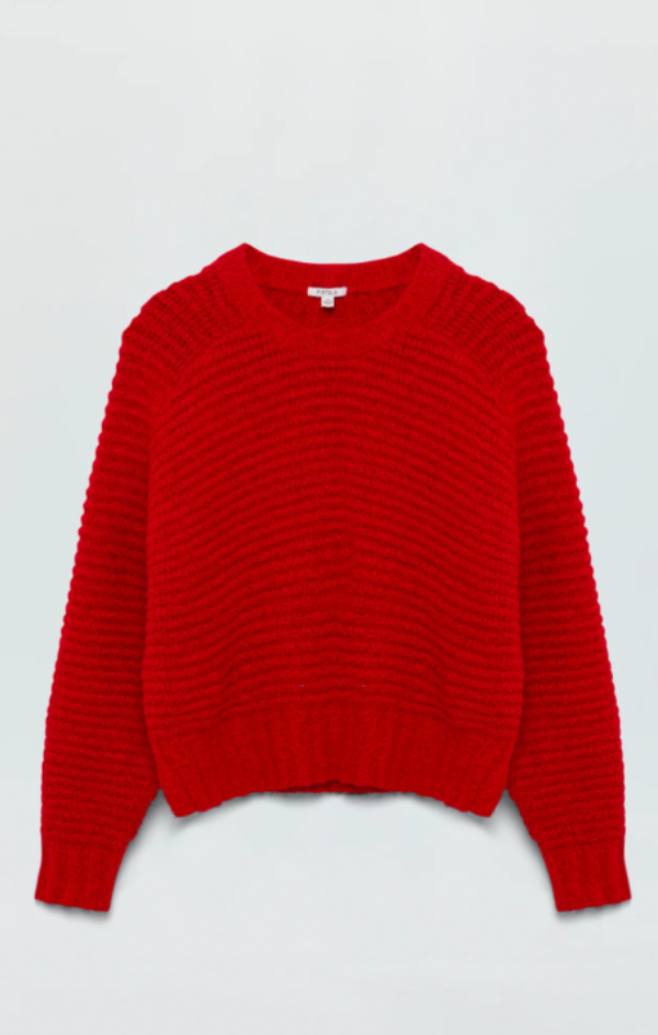 Adina Every Day Sweater in Rouge