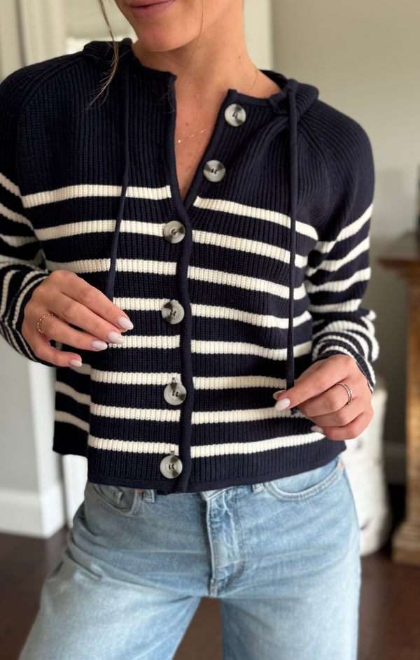 Maple Striped Dicky Sweater Jacket