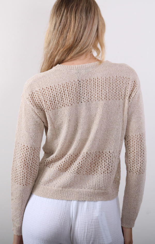 Boxy Knit Crew Pullover