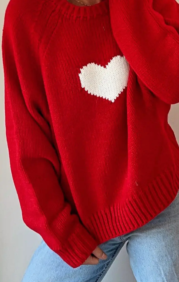 Classic Chunky Heart Sweater