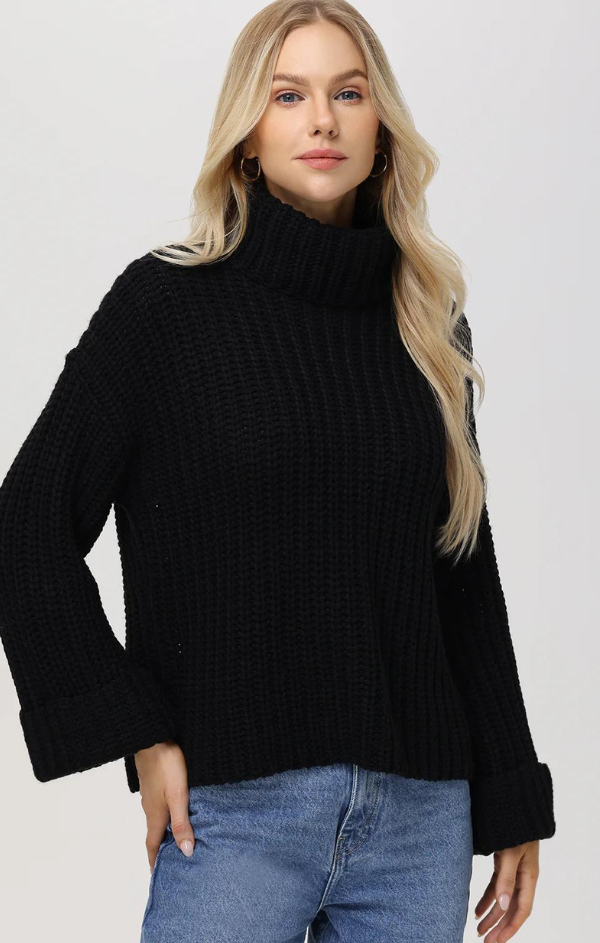 Vida T-Neck Shaker Sweater