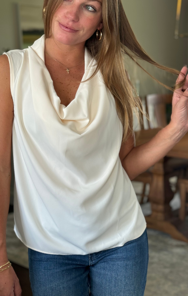 Olivia Cowl Neck Top