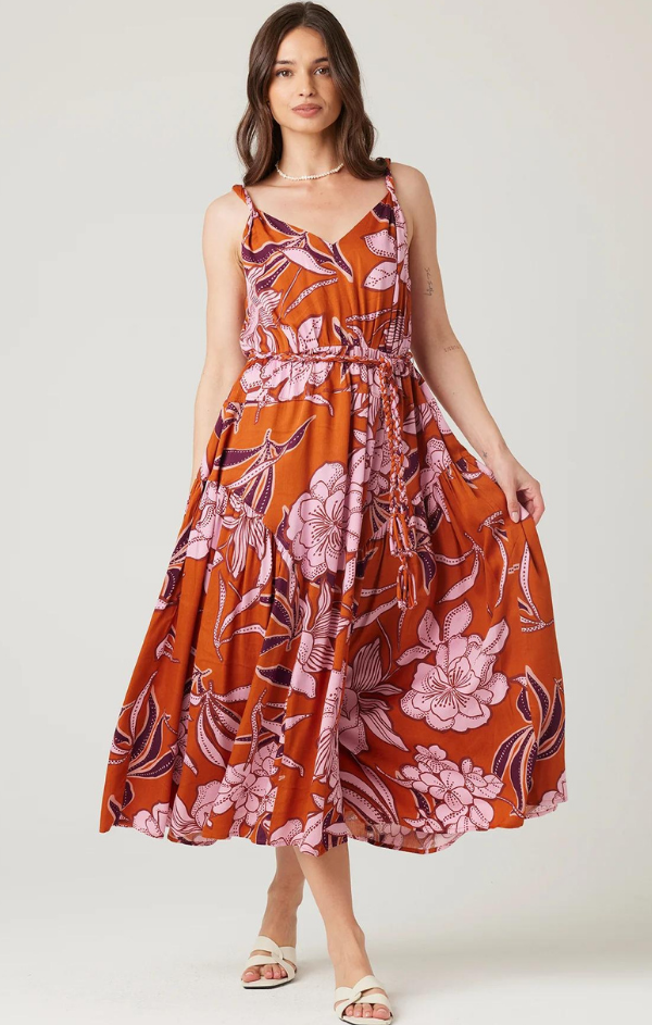 summer floral printed dress