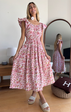 Jane Dress in Shell Orsay Floral