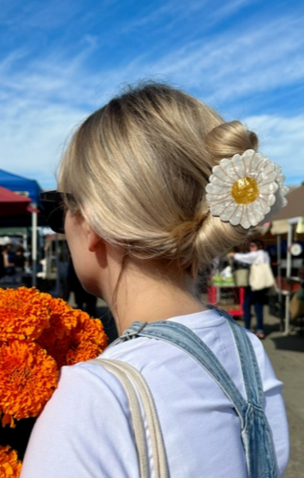 Hand Painted Hair Claw Clip