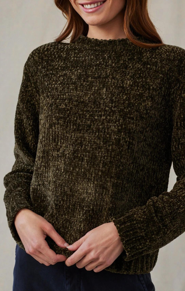 Chenille Crewneck Sweater