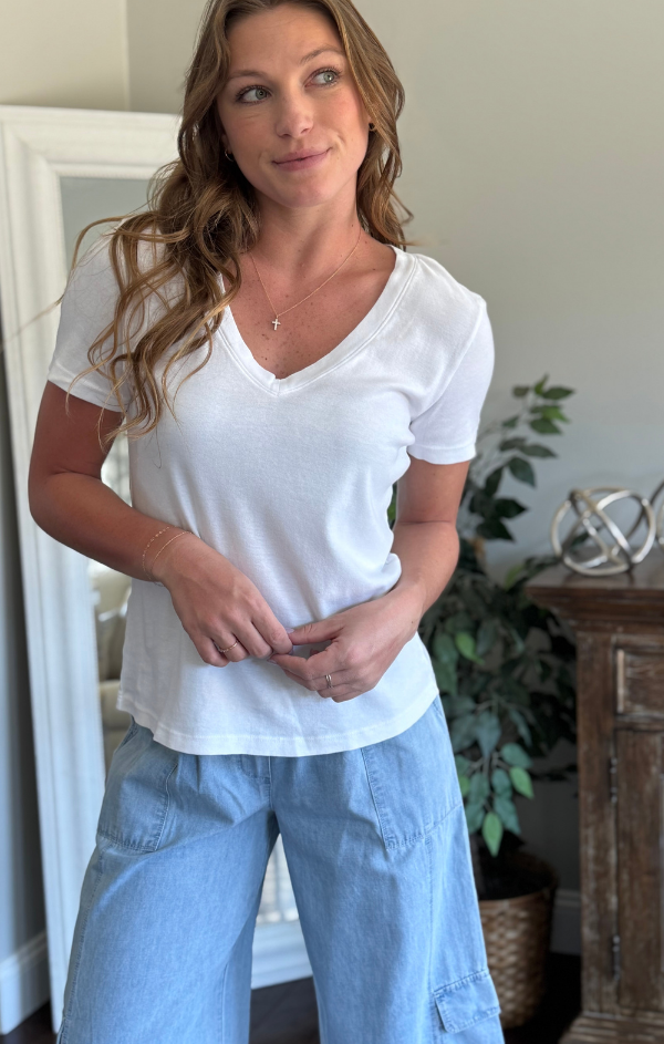 Dylan Classic V Neck Tee