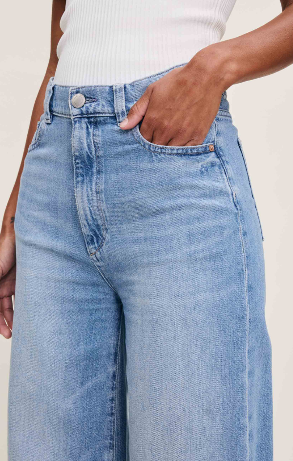 Hepburn Wide Leg in River Bank