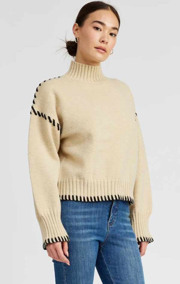 Whip Stitch Detail Sweater