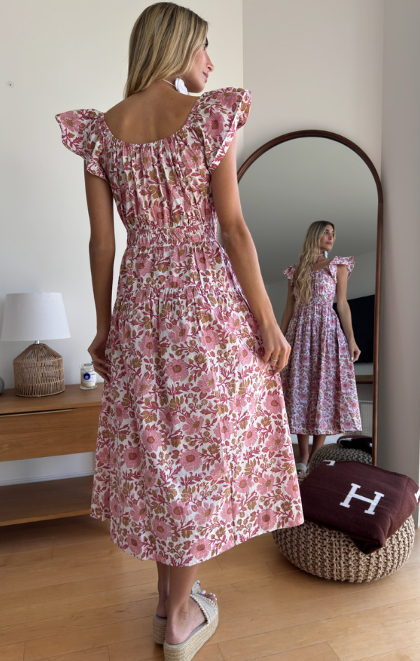 Jane Dress in Shell Orsay Floral