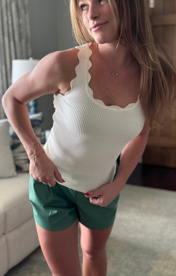 Shay Scallop Solid Tank
