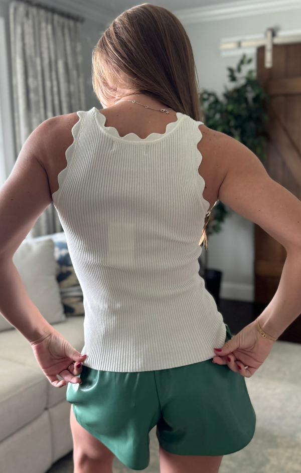 Shay Scallop Solid Tank