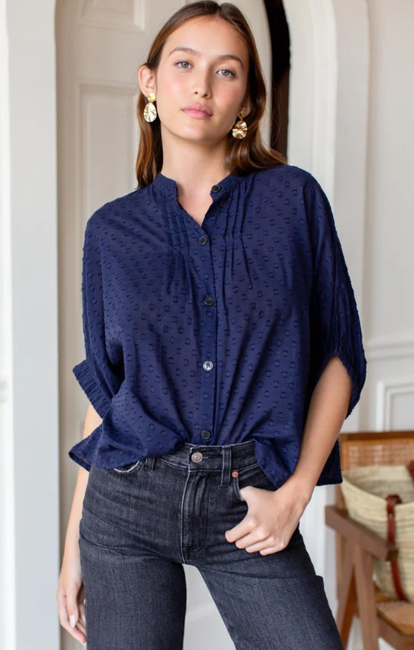 emerson fry button up blouse