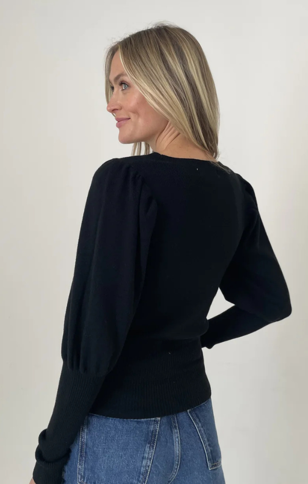 Statement sleeve sweater sales