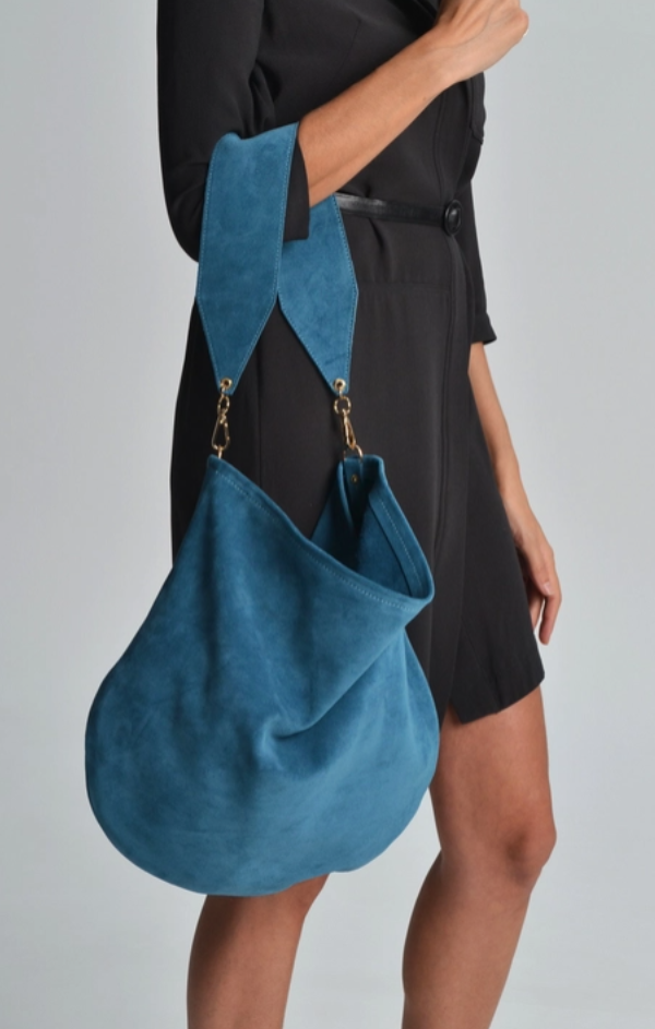 Leather Suede Shoulder Bag