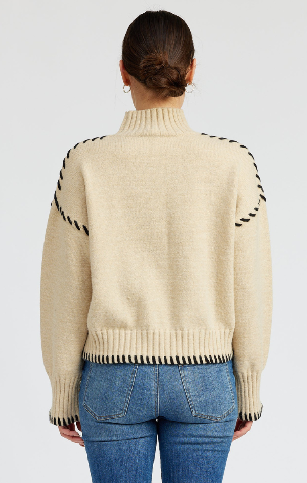 Whip Stitch Detail Sweater